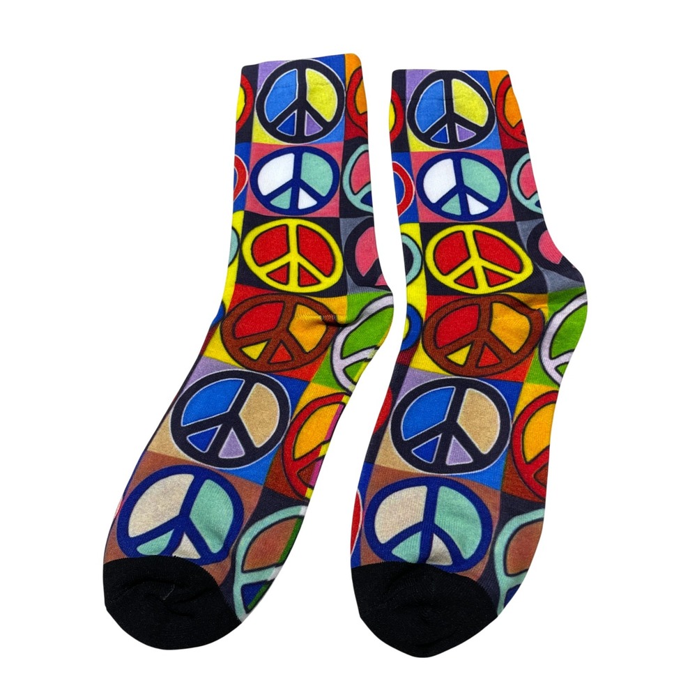 Peace Socks‎ Unbranded NEW Multi Color